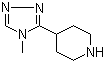 structure of CAS# 297172-18-0, 4-(4-甲基-4H-1,2,4-三唑-3-基l)哌啶