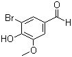 CAS # 2973-76-4, 5-Bromovanillin, 3-Bromo-4-hydroxy-5-methoxybenzaldehyde