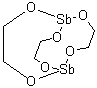 CAS # 29736-75-2, 2,5,7,10,11,14-Hexaoxa-1,6-distibabicyclo[4.4.4]tetradecane, Antimony ethylene glycolate, Antimony ethylene glycoxide, Diantimony tris(ethylene glycolate), S 24
