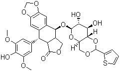 structure of CAS# 29767-20-2, 替尼泊甙