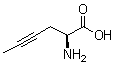 structure of CAS# 29834-76-2, (2S)-2-氨基-4-己炔酸