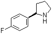 (R)-2-(4-氟苯基)吡咯烷分子结构 (CAS 298690-89-8)