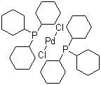 structure of CAS# 29934-17-6, 双(三环己基膦)二氯化钯