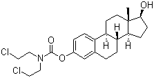CAS # 2998-57-4, Estramustine, (17-Hydroxy-13-methyl-6,7,8,9,11,12,14,15,16,17-decahydrocyclopenta[a]phenanthren-3-yl) N,N-bis(2-chloroethyl)carbamate