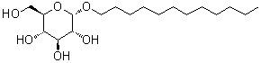 十二烷基 alpha-D-吡喃葡萄糖苷分子结构 (CAS 29980-16-3)
