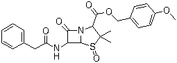 structure of CAS# 30034-13-0, 青霉素-G 亚砜对甲氧基苄酯