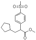 CAS # 300355-19-5, 3-Cyclopentyl-2-[4-(methanesulfonyl)phenyl]propionic acid methyl ester, Methyl 3-cyclopentyl-2-(4-methylsulfonylphenyl)propionate