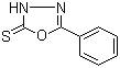 structure of CAS# 3004-42-0, 5-苯基-1,3,4-噁二唑-2(3H)-硫酮