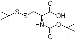CAS 登录号：30044-61-2, N-叔丁氧羰基-S-叔丁巯基-L-半胱氨酸