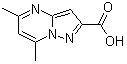 structure of CAS# 300691-07-0, 5,7-二甲基吡唑并[1,5-a]嘧啶-2-羧酸