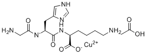 structure of CAS# 300801-03-0, (1Z,2S)-2-[(氨基乙酰基)次氮基]-N-[(1S)-5-氨基-1-羧基戊基]-3-(1H-咪唑-5-基)丙烷亚氨酸酯乙酸(1:1:1)铜(2+)