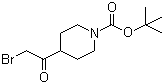 structure of CAS# 301221-79-4, 4-(溴乙酰基)哌啶-1-甲酸叔丁酯
