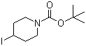 structure of CAS# 301673-14-3, N-Boc-4-碘哌啶
