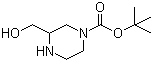 structure of CAS# 301673-16-5, 1-Boc-3-羟甲基哌嗪