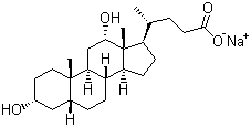 structure of CAS# 302-95-4, 脱氧胆酸钠