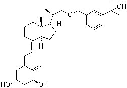 CAS # 302904-82-1, Atocalcitol, (1S,3R,5Z,7E,20R)-20-(3-(2-Hydroxypropan-2-yl)benzyloxymethyl)-9,10-secopregna-5,7,10(19)-triene-1alpha,3beta-diol