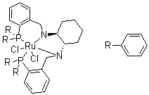 structure of CAS# 302924-37-4, Dichloro[(1S,2S)-N,N-bis[2-(diphenylphosphino)benzyl]cyclohexane-1,2-diamine]ruthenium(II)