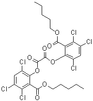 structure of CAS# 30431-54-0, 双(2,4,5-三氯-6-戊氧羰基苯基)草酸酯