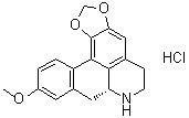 CAS 登录号：30437-13-9, 木番荔枝碱盐酸盐