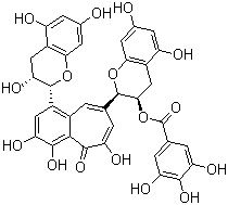 structure of CAS# 30462-34-1, 茶黄素 3-没食子酸酯