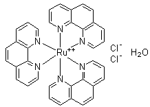 structure of CAS# 304695-79-2, 二氯三(1,10-菲咯啉)钌水合物