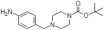 structure of CAS# 304897-49-2, 4-(4-氨基苄基)哌嗪-1-羧酸叔丁酯