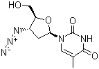 CAS 登录号：30516-87-1, 齐多夫定, 3'-叠氮-3'-脱氧胸苷, 3'-叠氮-3'-脱氧胸甙