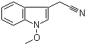 CAS 登录号：30536-48-2, Caulilexin C, 1-甲氧基-3-吲哚乙腈