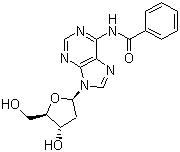 structure of CAS# 305808-19-9, N6-苯甲酰基-2'-脱氧腺苷