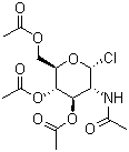 structure of CAS# 3068-34-6, 1-氯-1-脱氧-2,3,4,6-四-O-乙酰基-alpha-D-葡糖胺