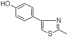 CAS # 30686-73-8, 4-(2-Methylthiazol-4-yl)phenol