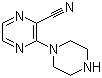 structure of CAS# 306935-30-8, 3-(哌嗪-1-基)吡嗪-2-甲腈