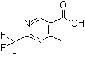 structure of CAS# 306960-74-7, 4-甲基-2-(三氟甲基)-5-嘧啶羧酸