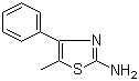 structure of CAS# 30709-67-2, 5-甲基-4-苯基-1,3-噻唑-2-胺