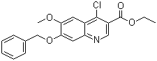 structure of CAS# 307353-90-8, 4-氯-6-甲氧基-7-苄氧基喹啉-3-甲酸乙酯