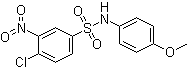 structure of CAS# 30751-26-9, 4-氯-N-(4-甲氧基苯基)-3-硝基苯磺酰胺