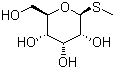 structure of CAS# 30760-09-9, 甲基-beta-D-硫代吡喃葡萄糖苷