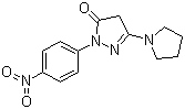 structure of CAS# 30818-17-8, 1-(4-硝基苯基)-3-(1-吡咯烷基)-5-吡唑酮
