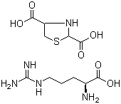 structure of CAS# 30986-62-0, L-精氨酸 2,4-噻唑烷二羧酸盐