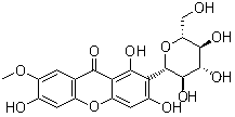 CAS # 31002-12-7, 7-O-Methylmangiferin, 2-beta-D-Glucopyranosyl-1,3,6-trihydroxy-7-methoxy-9H-xanthen-9-one