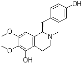 CAS # 31025-56-6, Thalmeline, (1R)-1,2,3,4-Tetrahydro-1-[(4-hydroxyphenyl)methyl]-6,7-dimethoxy-2-methyl-5-isoquinolinol