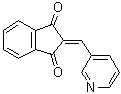 structure of CAS# 31083-55-3, 2-(3-吡啶亚甲基)-1,3-茚满二酮