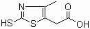 CAS # 31090-12-7, 2-Mercapto-4-methyl-1,3-thiazol-5-yl-acetic acid