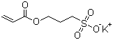 Potassium 3-sulphonatopropyl acrylate molecular structure (CAS 31098-20-1)