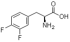 structure of CAS# 31105-90-5, 3,4-二氟-L-苯丙氨酸