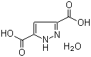structure of CAS# 3112-31-0, 3,5-Pyrazoledicarboxylic acid monohydrate