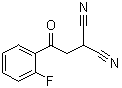 structure of CAS# 312307-38-3, 2-[2-(2-氟苯基)-2-氧代乙基]丙二腈