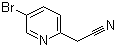 structure of CAS# 312325-72-7, 2-(5-溴吡啶-2-基)乙腈