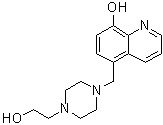 CAS # 312611-92-0, 5-[[4-(2-Hydroxyethyl)-1-piperazinyl]methyl]-8-quinolinol, VK 28