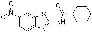structure of CAS# 312747-21-0, N-(6-硝基苯并噻唑-2-基)环己烷甲酰胺